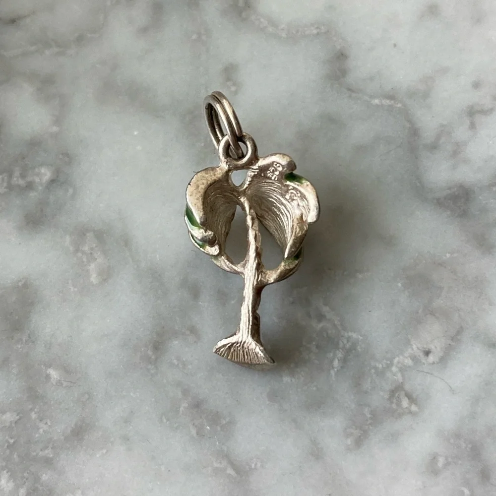 Sterling & Enamel Palm Tree Charm 🌴